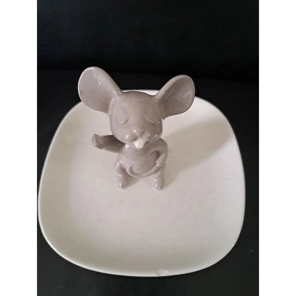 Ceramic mouse cheese plate Or Trincket Plate For Jewelery‎ 6